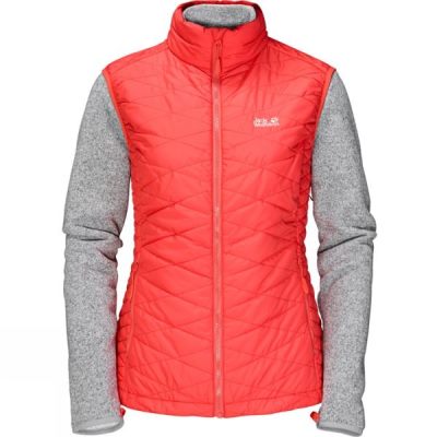 Chaquetas Jack Wolfskin Caribou Glen Mujer Coral / Gris - Chile TFW857132